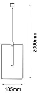 Lustră pe cablu FARO 1xG9/10W/230V Amplex 8288