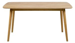 Masa din furnir si lemn Nagano Dining Dark Oak, L150xl80xh75,5 cm