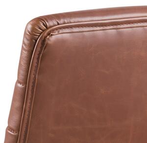 Scaun de birou ergonomic tapitat cu piele ecologica Winslow Maro, l45xA58xH103 cm