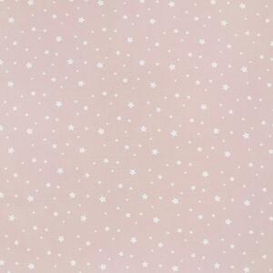 Goldea țesătură simona 100% bumbac - stele albe pe roz vechi 145 cm