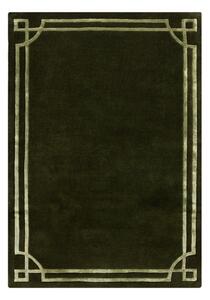 Covor verde închis țesut manual din lână 160x230 cm Gatsby – Flair Rugs