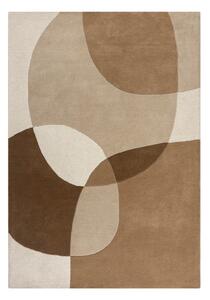 Covor maro-bej țesut manual din lână 200x290 cm Glow – Flair Rugs