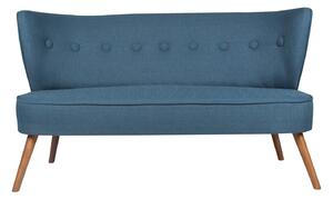 Canapea cu 2 Locuri Bienville, Albastru, 141 x 73 x 77 cm