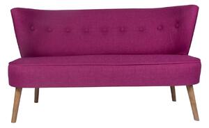 Canapea cu 2 Locuri Bienville, Violet, 141 x 73 x 77 cm