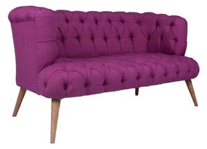 Canapea cu 2 Locuri West Monroe, Violet, 140 x 75 x 76 cm