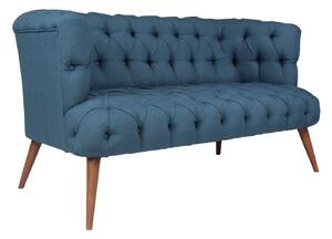 Canapea cu 2 Locuri West Monroe, Albastru Deschis, 140 x 75 x 76 cm