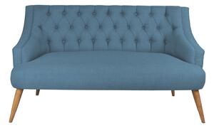 Canapea cu 2 Locuri Lamont, Albastru, 140 x 74 x 80 cm