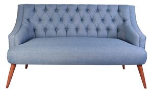 Canapea cu 2 Locuri Lamont, Albastru Deschis, 140 x 74 x 80 cm