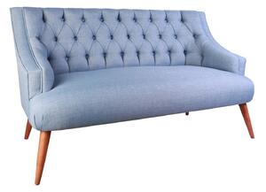 Canapea cu 2 Locuri Lamont, Albastru Deschis, 140 x 74 x 80 cm