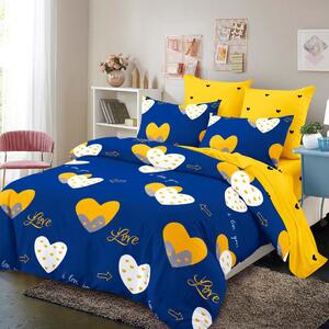 Lenjerie Bumbac Finet 6 Piese Love in Yellow