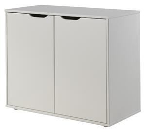Cabinet din MDF cu 2 usi, pentru copii Pino Alb, l85,5xA43,3xH71,8 cm