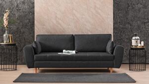 Canapea cu 3 Locuri Igor, Gri Inchis, 230 x 90 x 95 cm
