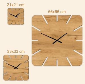 DUBLEZ | Ceas pătrat din lemn pentru perete - Quadra