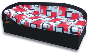 Pat de o persoană (canapea) 90 cm Krista (negru 39 + Otawa 1a) (S). Promo -12%. 793103