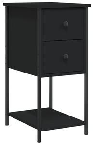 Noptiere, 2 buc., negru, 32x42x70 cm, lemn compozit