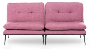 Canapea extensibila cu 3 Locuri Martin, Roz deschis, 180 x 65 x 95 cm