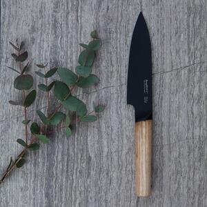 Cutit Chef's cu maner din lemn Ron Negru / Natural, 13 cm