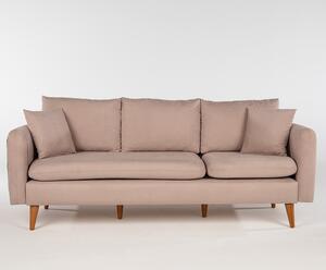 Canapea cu 3 Locuri Sofia, Bej, 215 x 91 x 85 cm