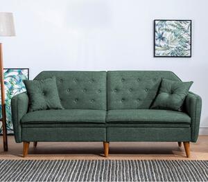 Canapea extensibila cu 3 Locuri Terra, Verde, 202 x 83 x 82 cm
