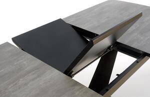 Masă de sufragerie Vinsan (gri închis + negru) (pentru 8 și mai multe persoane). 1028065