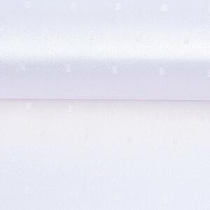 Goldea țesătură teflonată de lux pentru fețe de masă - albă cu o nuanță ușoară în violet 160 cm