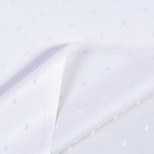 Goldea țesătură teflonată de lux pentru fețe de masă - albă cu o nuanță ușoară în violet 160 cm