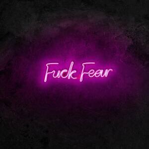 Aplica de Perete Neon Fuck Fear, Roz
