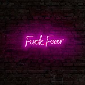 Aplica de Perete Neon Fuck Fear, Roz
