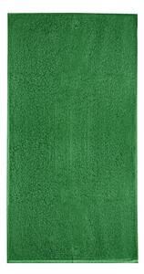 Prosop fără bordură frotir Terry Towel - Mediu verde | 50 x 100 cm