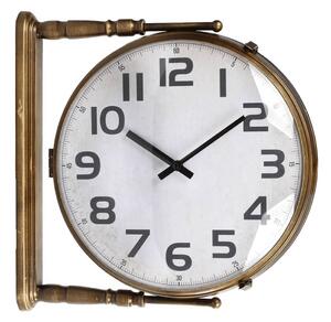 Gifts Amsterdam 442143 Station Clock "Prague" Metal Brass 38x10x38 cm 070093