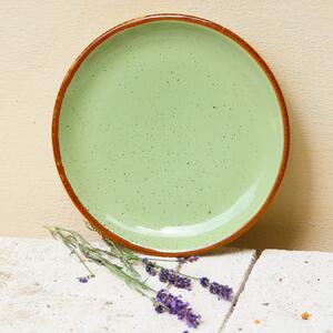 Farfurie de desert Gardena din ceramica verde 20 cm