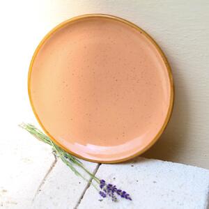 Farfurie de desert Gardena din ceramica corai 20 cm