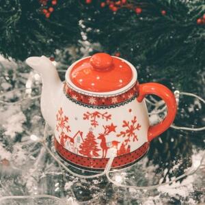 Ceainic Reindeer din ceramica 12 cm - modele diverse