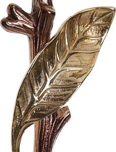 Sfesnic Leaves din metal auriu 22x63 cm
