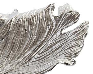 Tava Silver Leaf din metal argintiu 50x25 cm