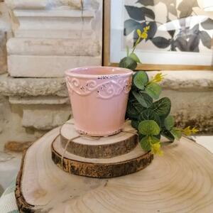 Ghiveci Delicate din ceramica roz 13 cm