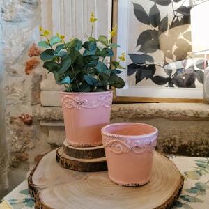 Ghiveci Delicate din ceramica roz 10 cm