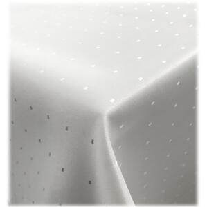 Fata de masa "Dots White" Jemidi, 130 x 300 cm, Alb, Poliester, 55273.02.66