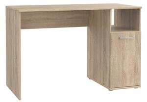 Masa de birou din pal, cu 1 usa Nikita Stejar Sonoma, L110xl52xH72,8 cm