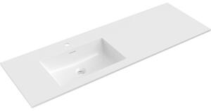 Mexen Otis, lavoar încorporat 141 x 46,5 cm, stânga, alb lucios, 25181400L