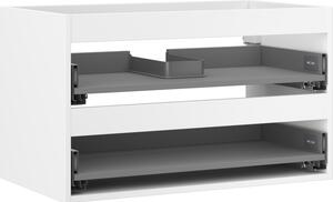 Mexen Box-A, dulap suspendat 80 cm, 2 sertare, alb mat, 91AX0-0800-470-2-01