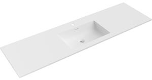 Lavoar de blat Mexen Otis, 161 × 46,5 cm, alb mat, 25181601