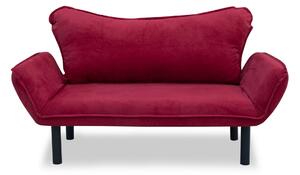 Canapea extensibila cu 2 Locuri Lisbon, 150 x 80 x 65 cm, Rosu