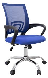 Scaun de birou ergonomic Fortus, mesh/textil, albastru