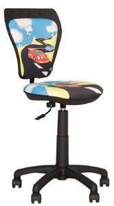 Scaun de birou pentru copii Ministyle GTS Turbo, stofa fantasy cu model