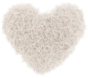Perna decorativa ROMEO HEART 45x45 cm, crem
