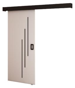 Uși culisante 90 cm Bethany V (alb mat + negru mat). 1043495