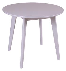 Masa din lemn de fag Modern, D900 mm, alb