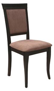Set 2 scaune dining din lemn de fag Napoli, wenge, textil Solo 25