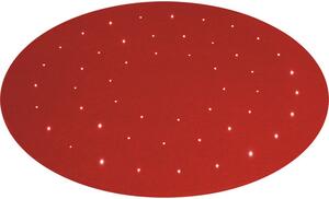 Covor rotund cu LED-uri roșu Ø 100 cm